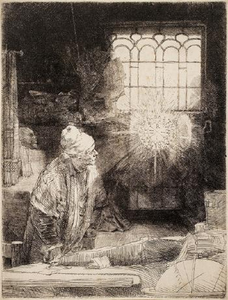 Ein Gelehrter in seiner Kammer - Faust by Attributed to Rembrandt Harmensz van Rijn