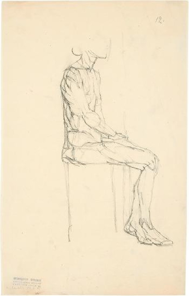 Nu assis by Alberto Giacometti