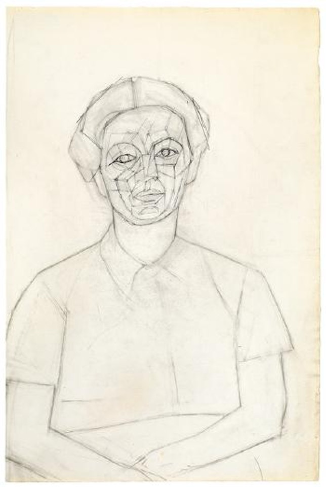 Portrait de la Menghin by Alberto Giacometti