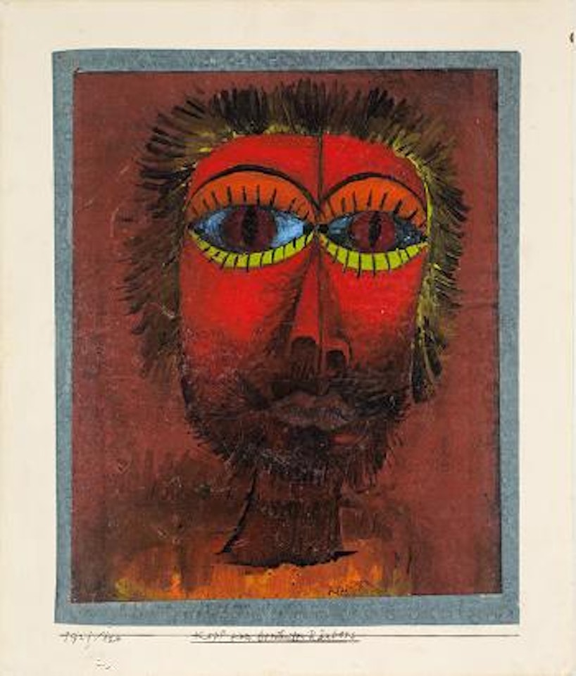 Kopf eines berühmten Räubers by Paul Klee