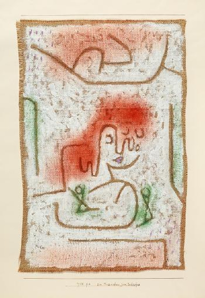 Ein Maedchen, zwei Schnäpse by Paul Klee