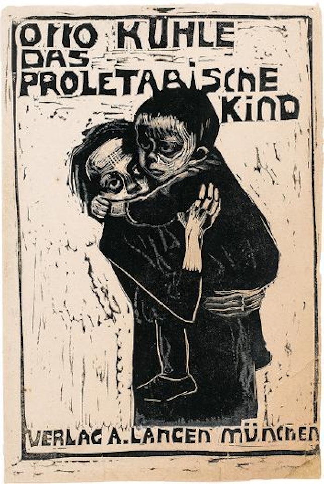 Mädchen, ein Kind tragend by Kathe Kollwitz