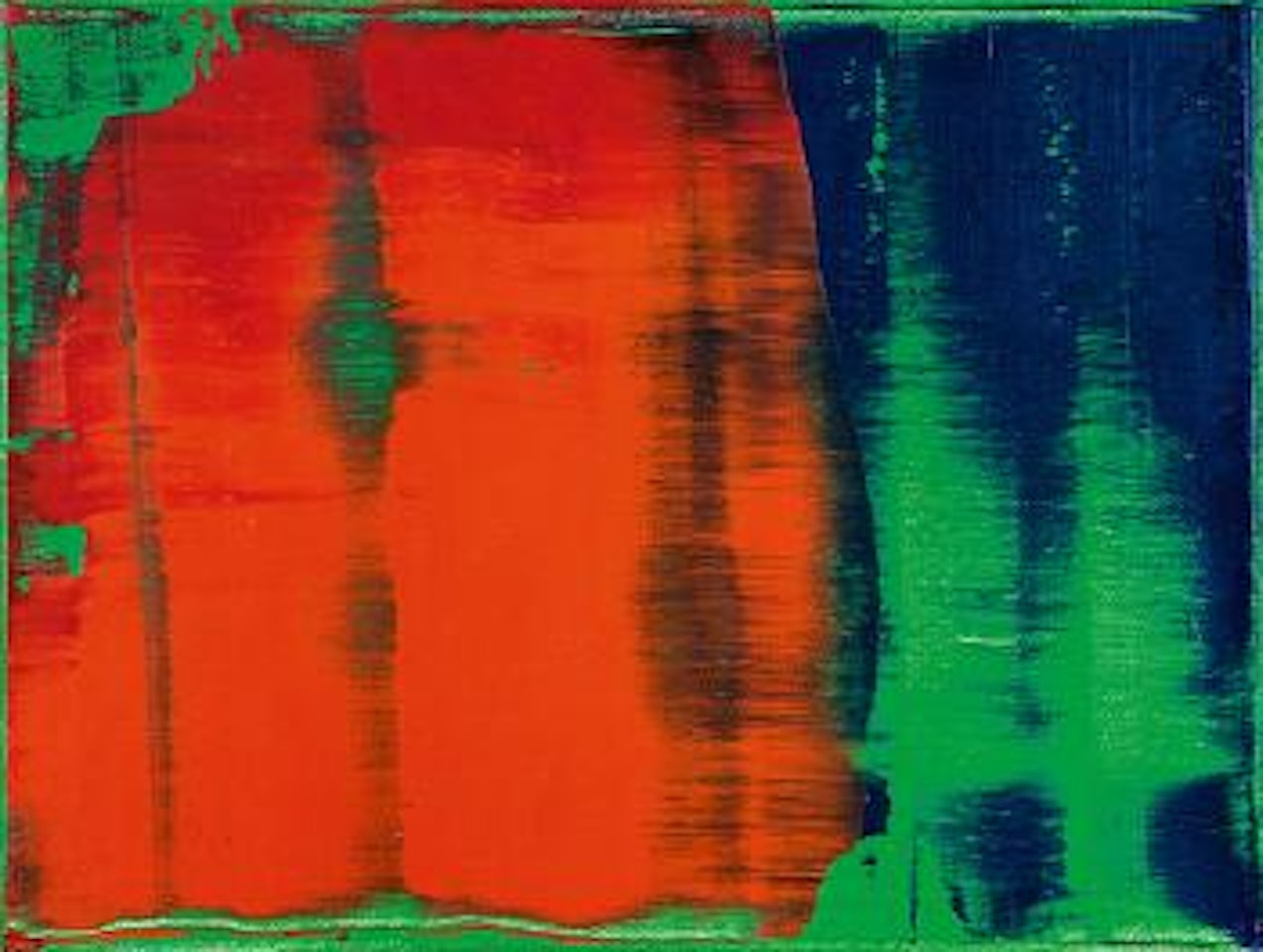 Abstraktes Bild - Grün-Blau-Rot by Gerhard Richter