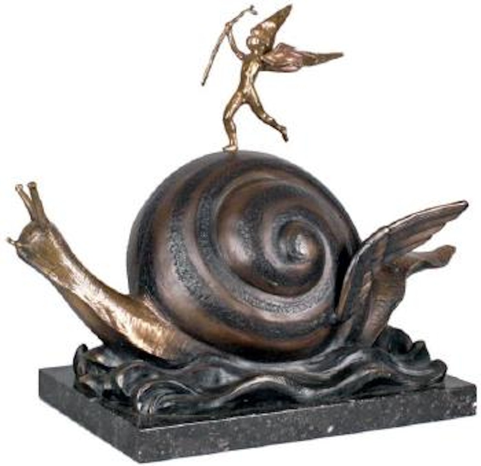 L'escargot et l'ange by Salvador Dali