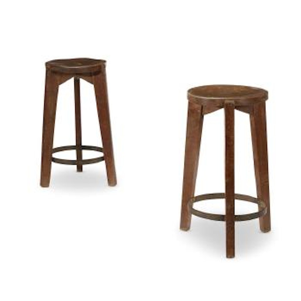 Stools for Punjab University, Chandigarh ,
Circa
1965 by Pierre Jeanneret