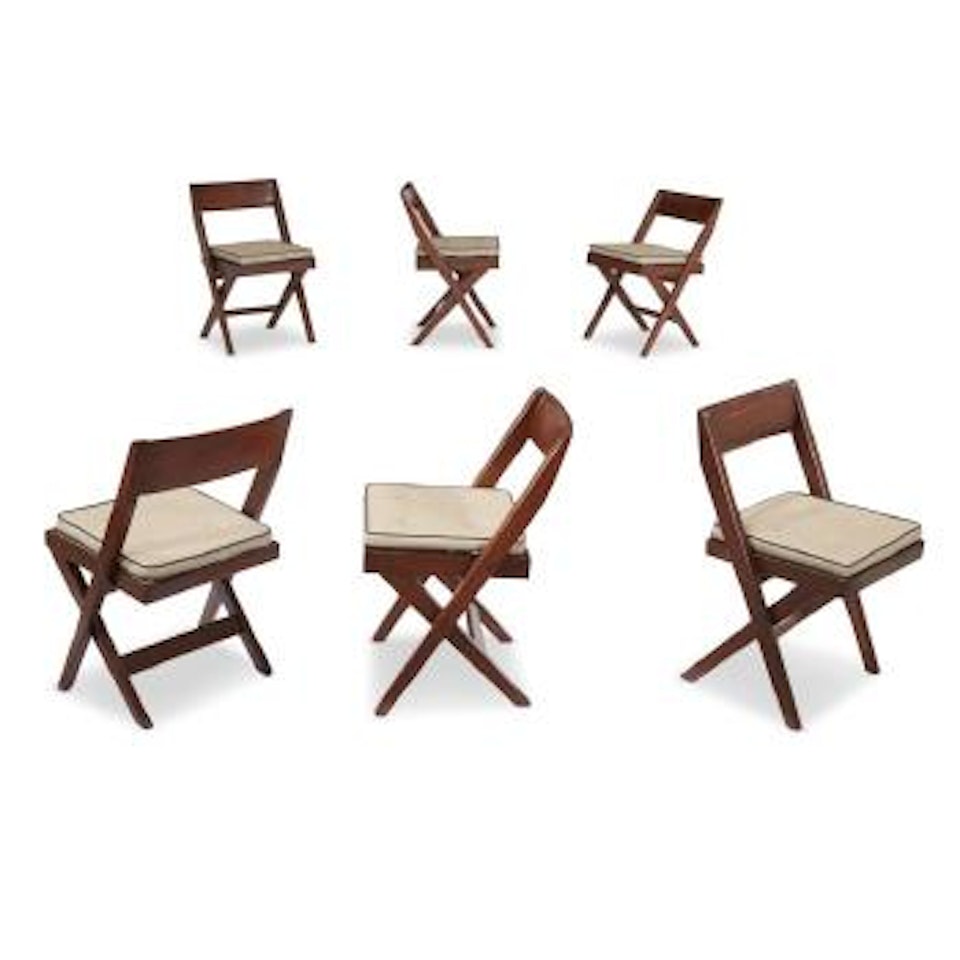 Library Chairs for the Central Library, Punjab University, Chandigarh ,
Circa
1959 by Pierre Jeanneret