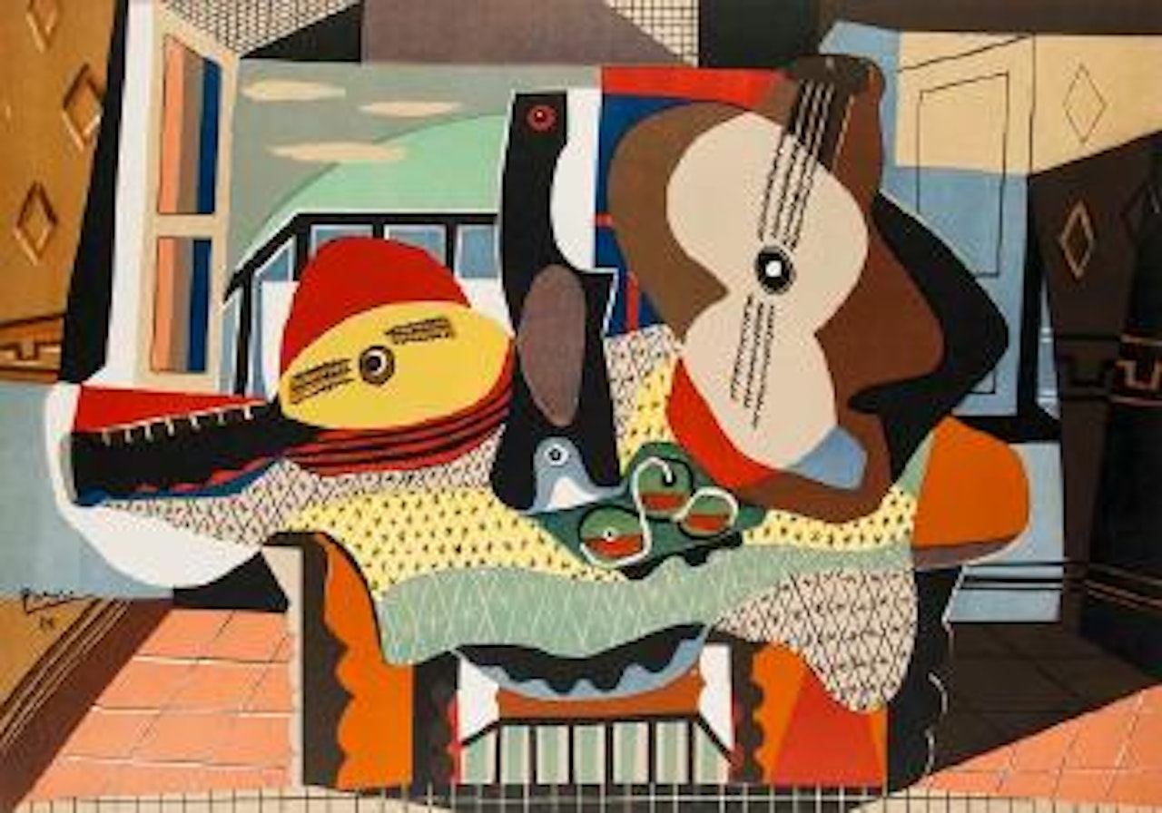 Mandolin and Guitar by Pablo Picasso