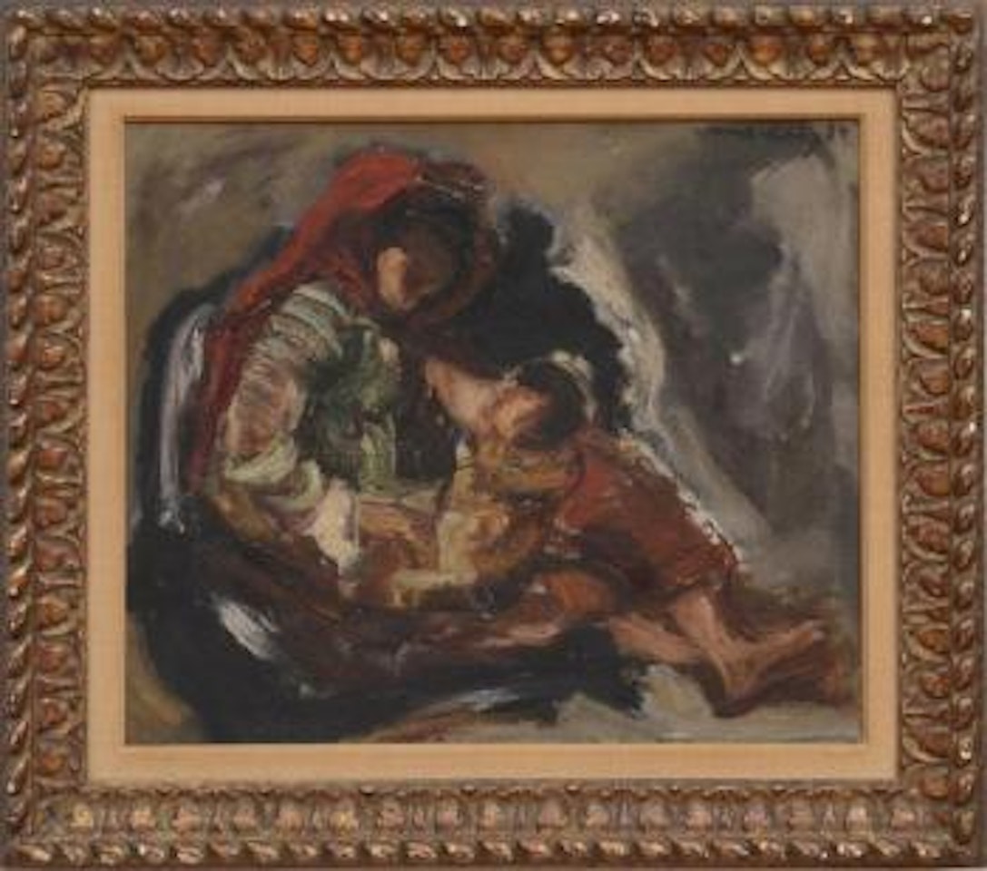 Mother and child by Emmanuel Mané-Katz