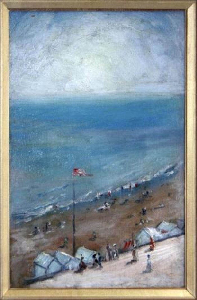 Scène de plage à Bexhill; Maison dans un sous bois by Willard Leroy Metcalf