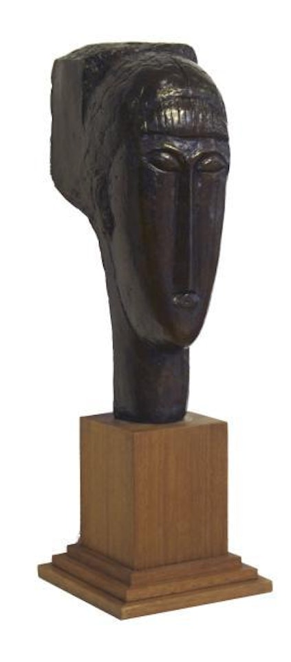 Tête de jeune fille à la frange by Amedeo Modigliani