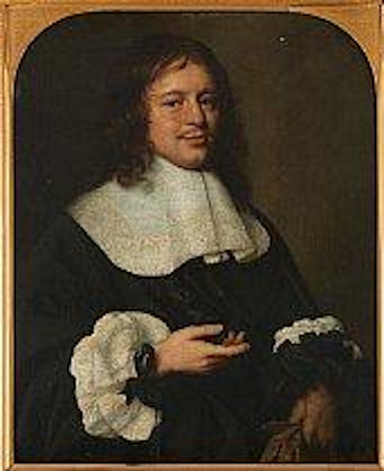 Portrait d’homme aux gants by Dutch School