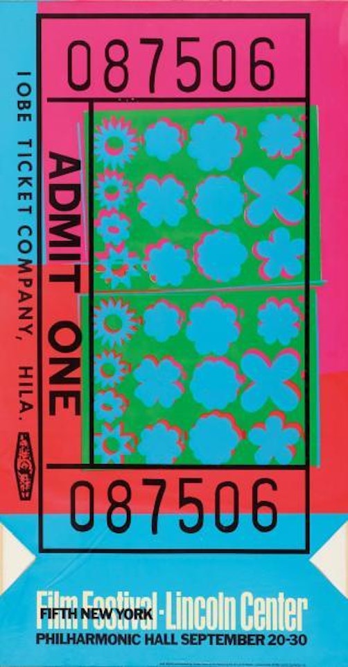 Lincoln Center Ticket by Andy Warhol