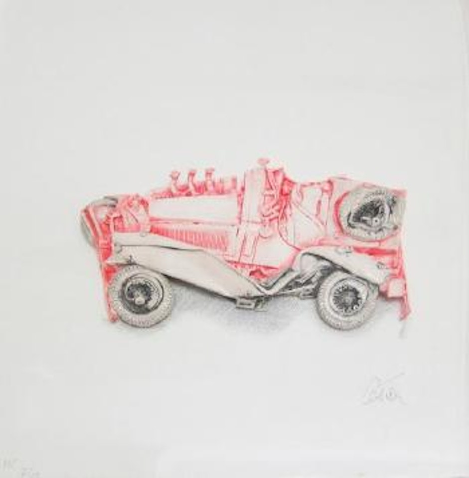 Mercedes rouge by César