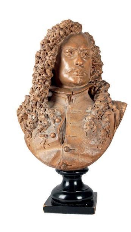 Portrait en buste du peintre Bartolomé Murillo (1618-1682) by Albert-Ernest Carrier-Belleuse