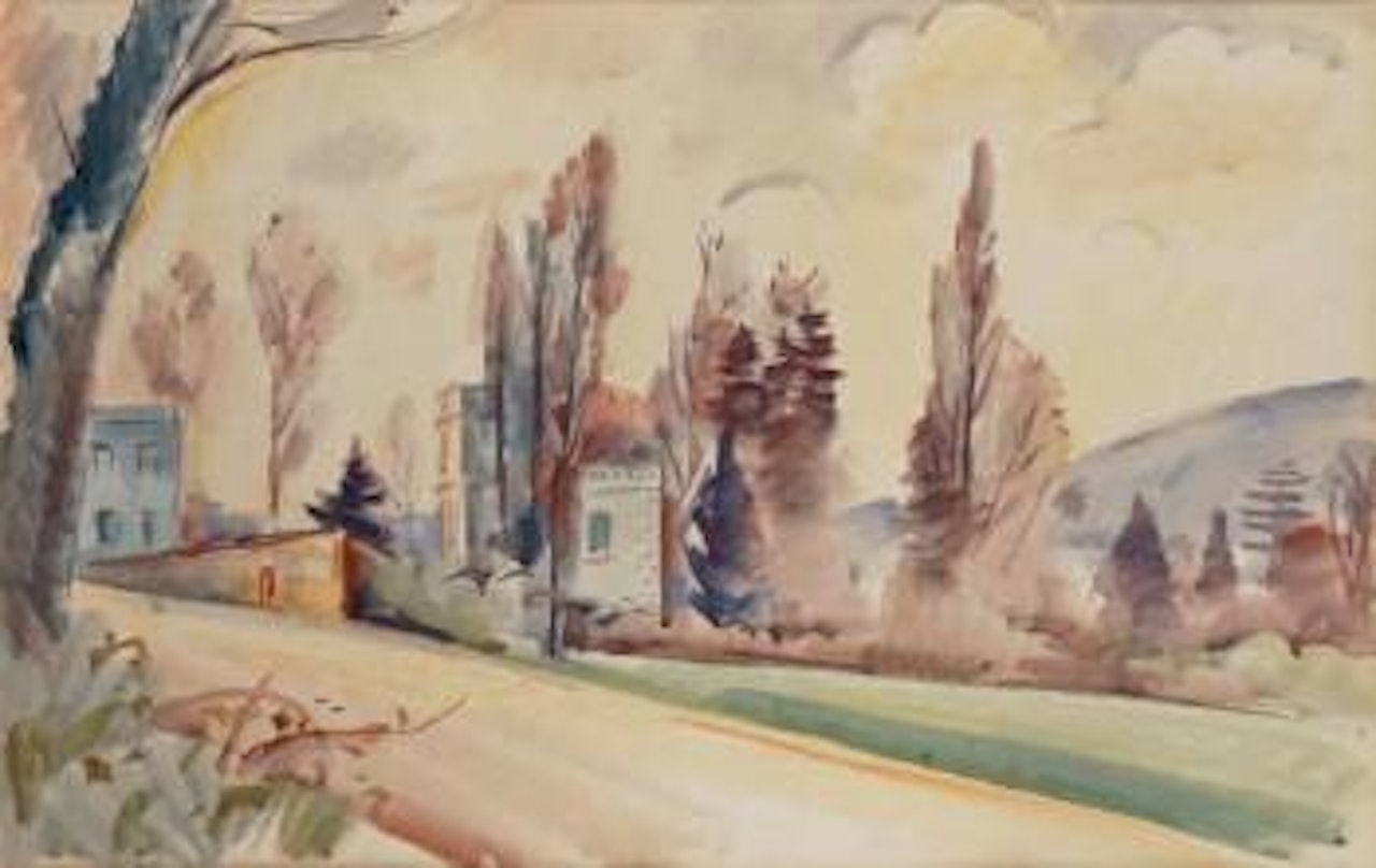 Maisons à l'entrée du village by André Lhote