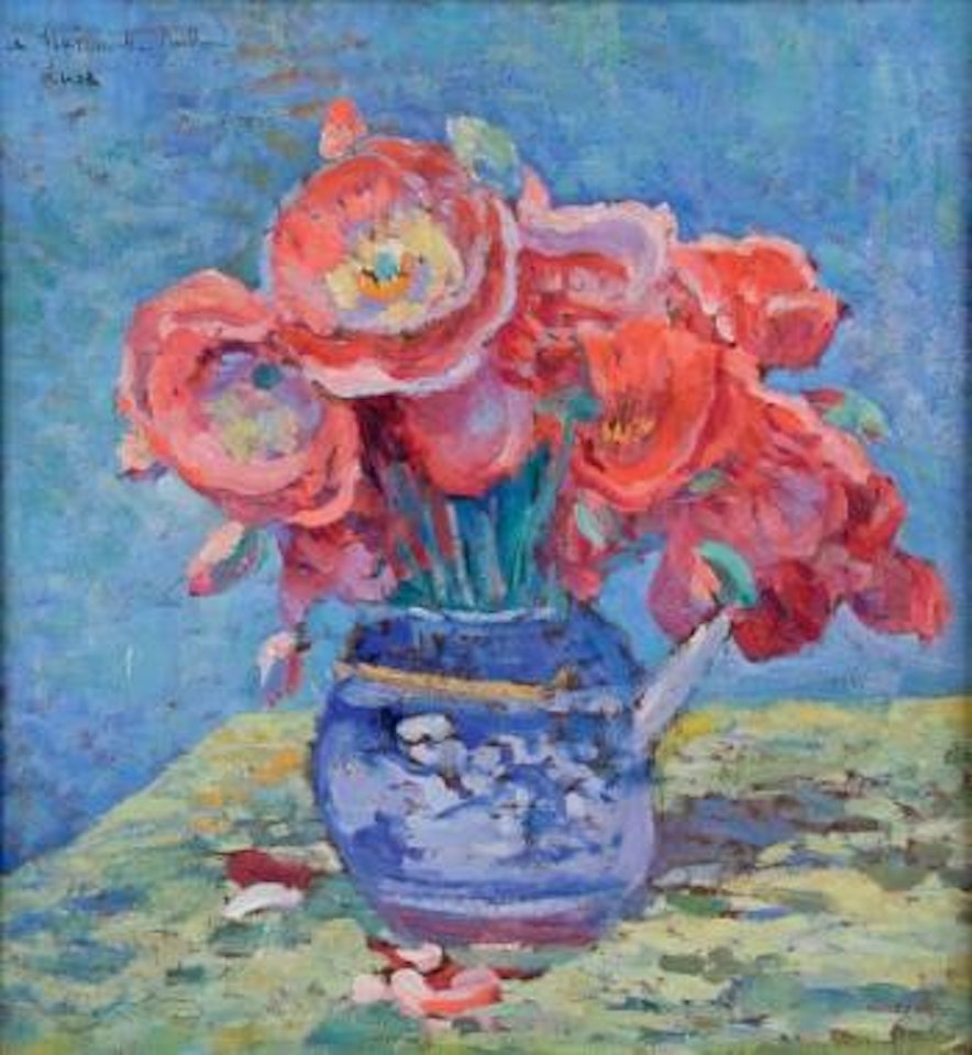 Vase de coquelicots by Maximilien Luce