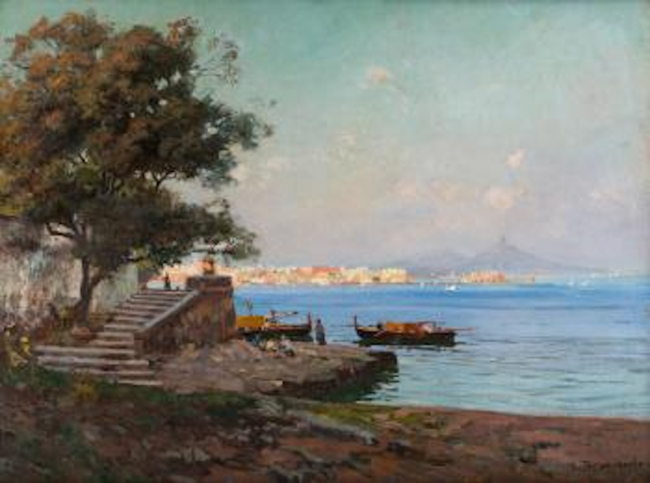 Fishermen in the Bay of Naples by Carlo Brancaccio