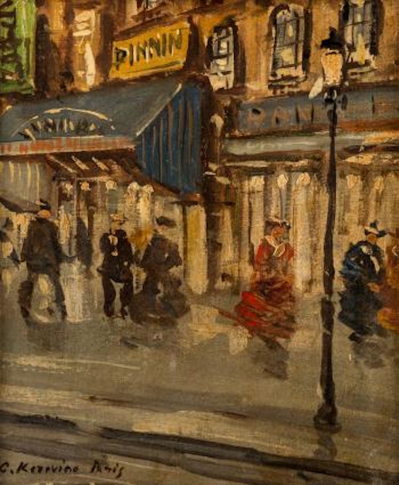 Paris street by Konstantin Alekseevich Korovin