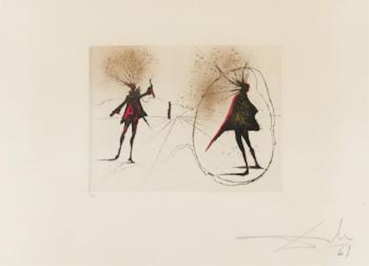 Salut à Mephisto (aus: Faust) by Salvador Dali
