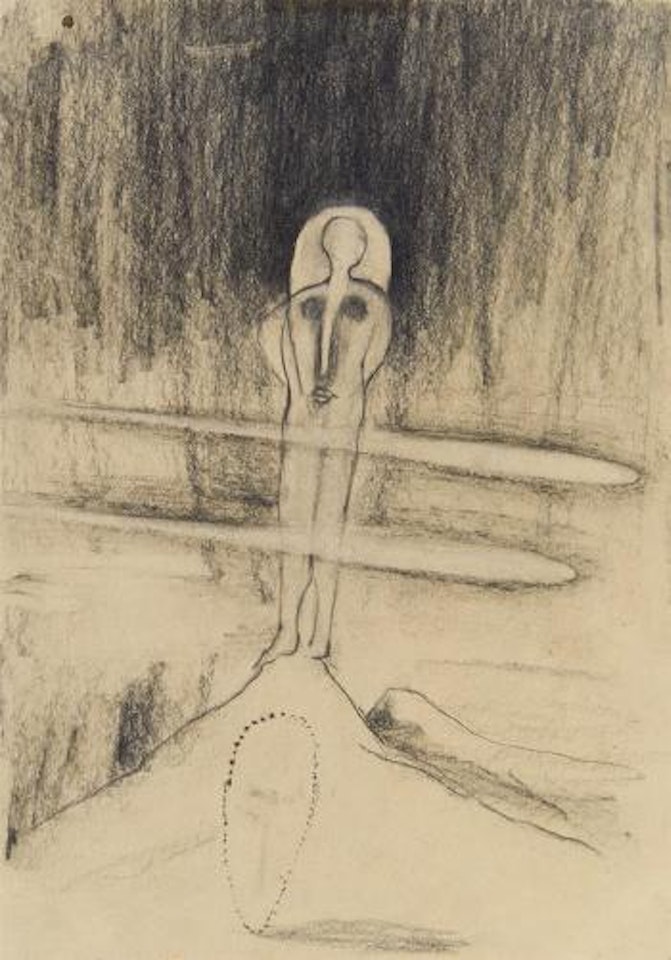 Ohne Titel (ombra verde) by Enzo Cucchi