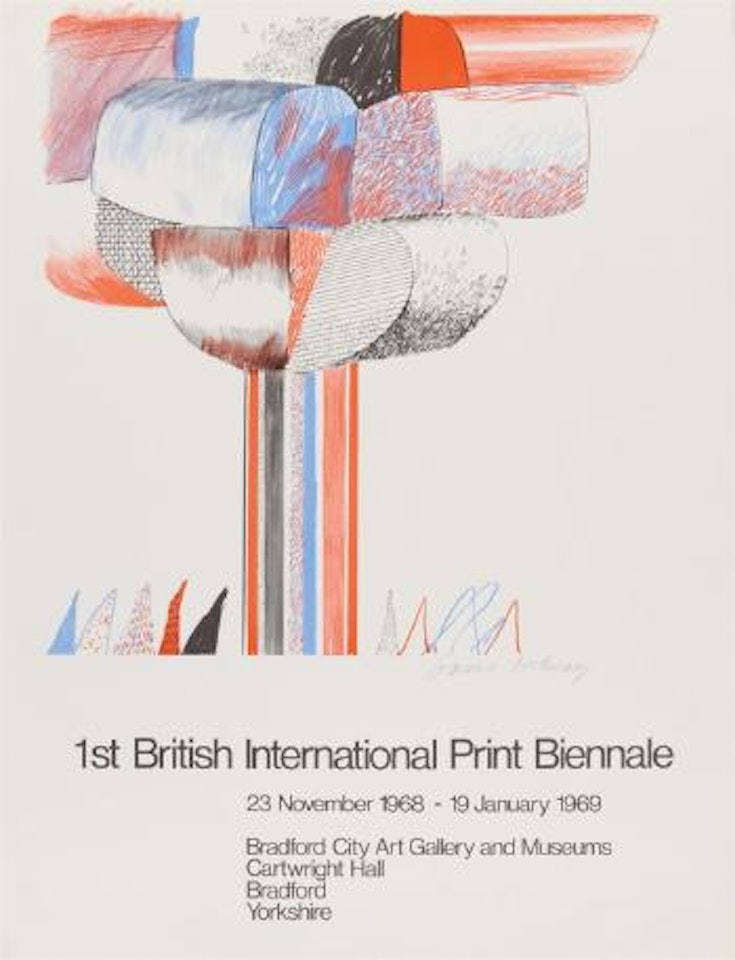 1st British international print Biennale by David Hockney