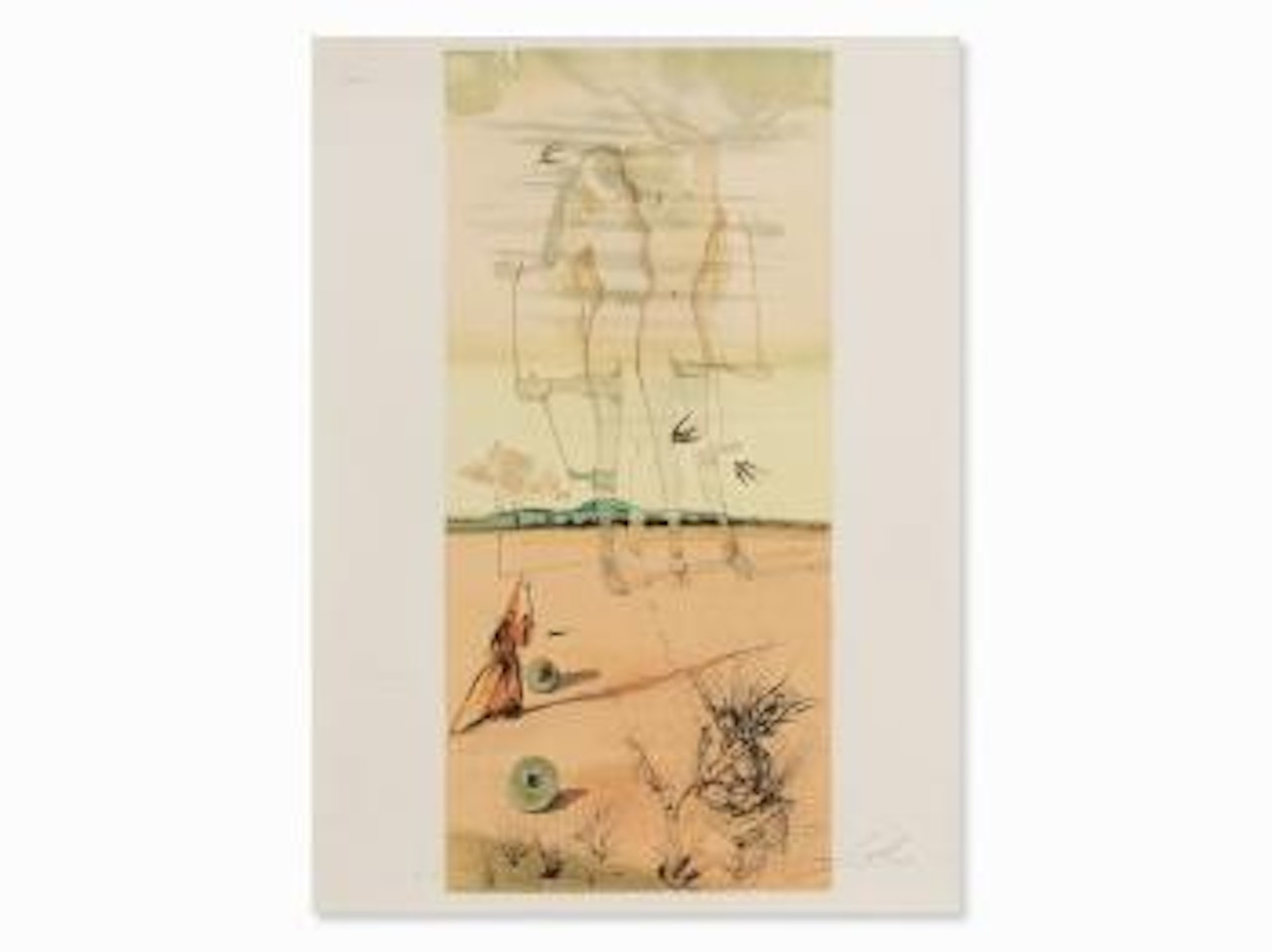 Deux Nus (Gémeau) by Salvador Dali