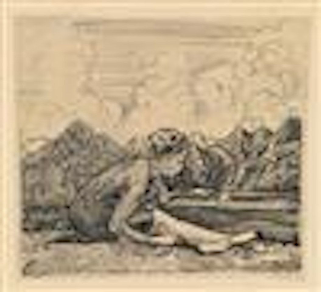 Rocky with Toy Boat by Rockwell Kent