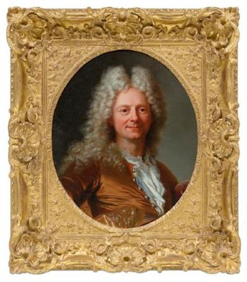 Portrait of a nobleman with wig by Hyacinthe Rigaud