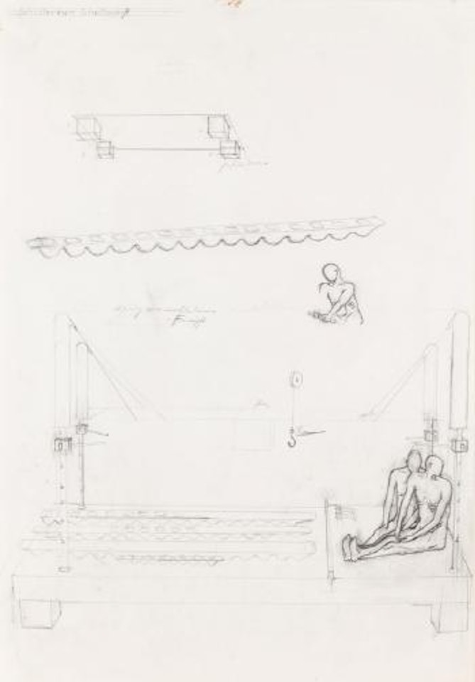 Schulterkuss, Schulterbiss (Skizze) by Bruno Gironcoli