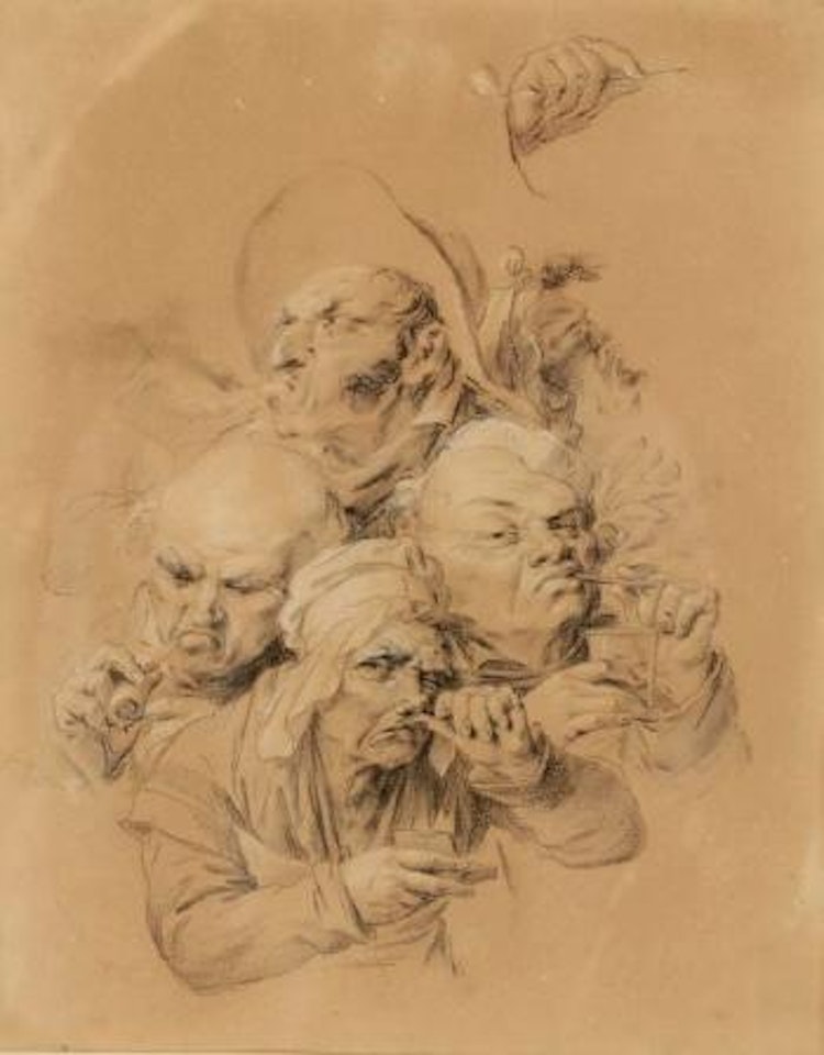 Les fumeurs et les priseurs by Louis-Leopold Boilly