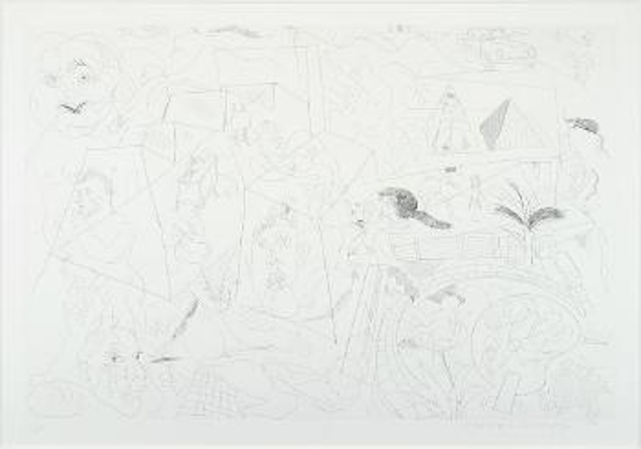 House doodle by David Hockney