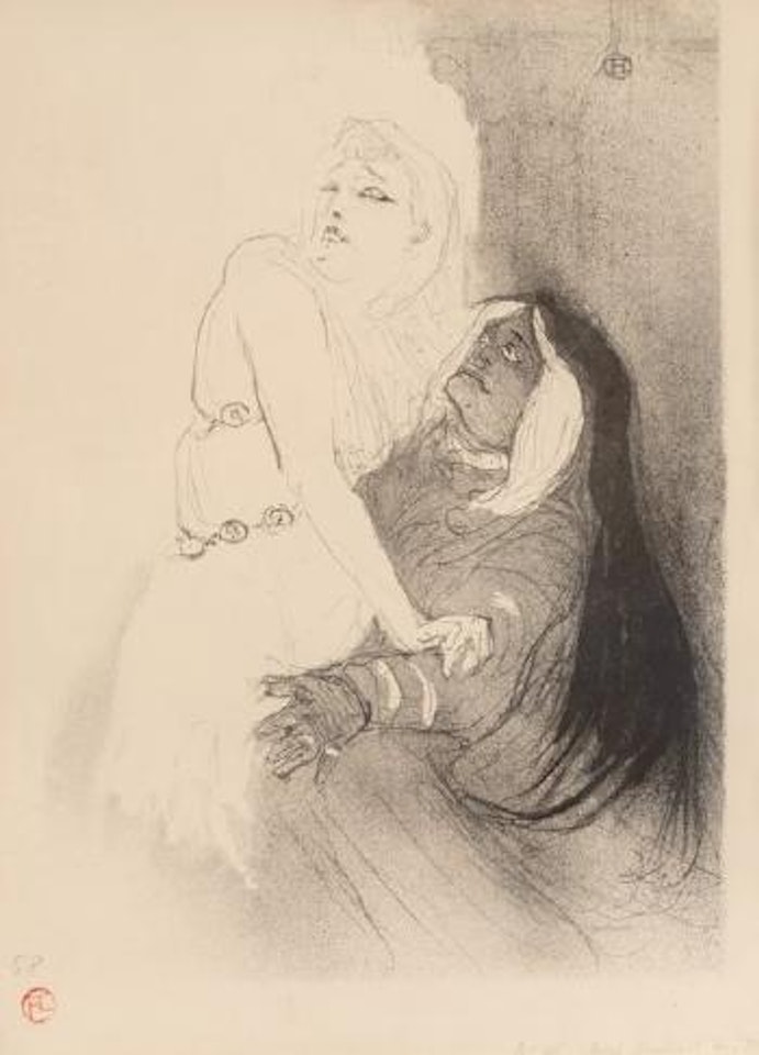 A la Renaissance: Sarah Bernhardt dans Phèdre by Henri de Toulouse-Lautrec