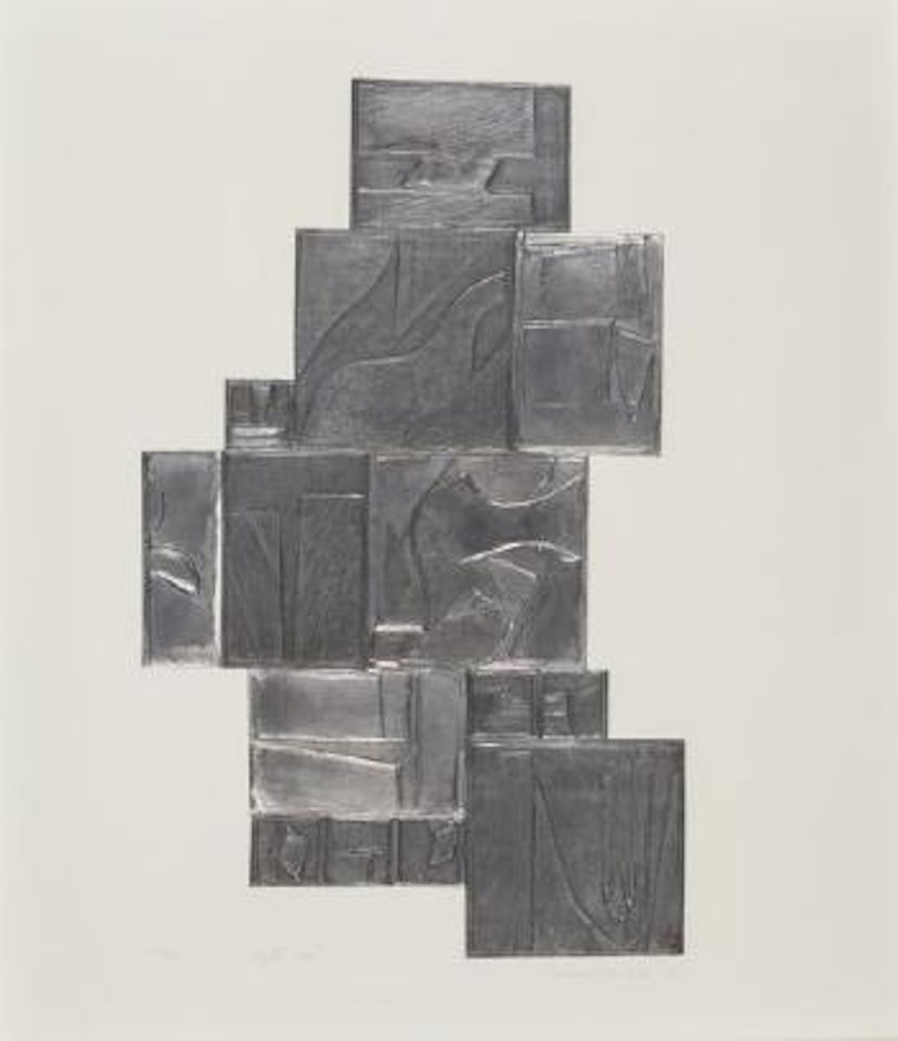 Tropical Leaves; Night Tree (two works) by Louise Nevelson