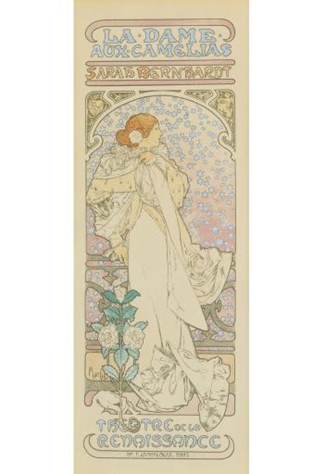 La dame aux camelias. Maîtres de l'Affiche pl. 144 by Alphonse Mucha