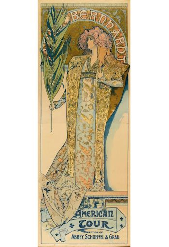 Sarah Bernhardt/American Tour by Alphonse Mucha