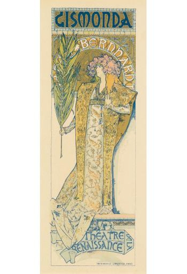 Gismonda. Maîtres de l'Affiche pl. 27 by Alphonse Mucha