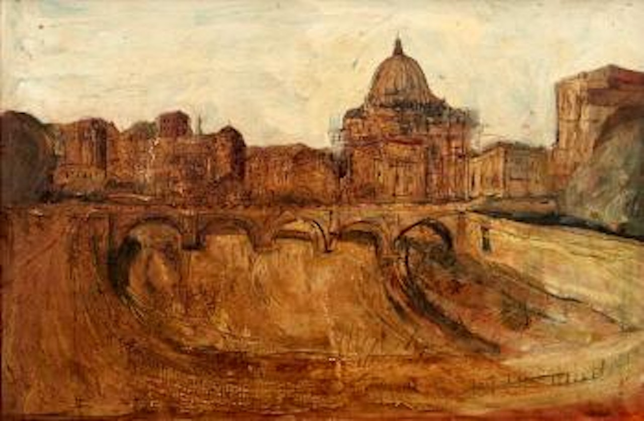 The Vatican Seen Past the River Tiber, Rome, Italy by Brett Whiteley