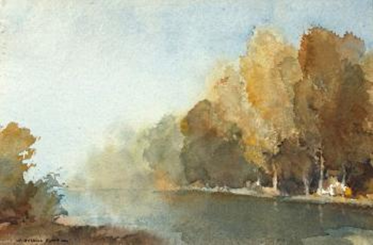 October Morning on the Baise, near Lavada by William Russell Flint