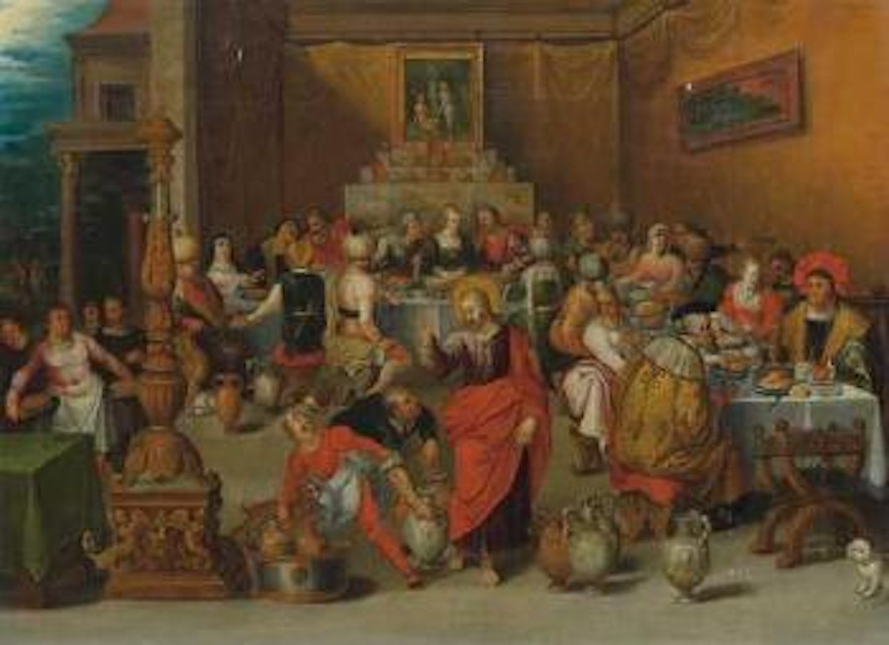 Die Hochzeit Zu Kana (Joh 2:1-11) by Frans Francken II