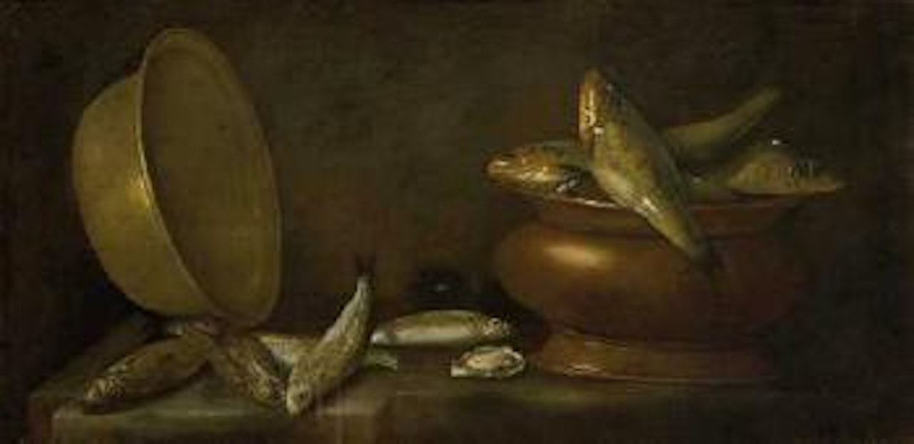 Gegenstücke: Stillleben mit Fischen by Giuseppe Recco
