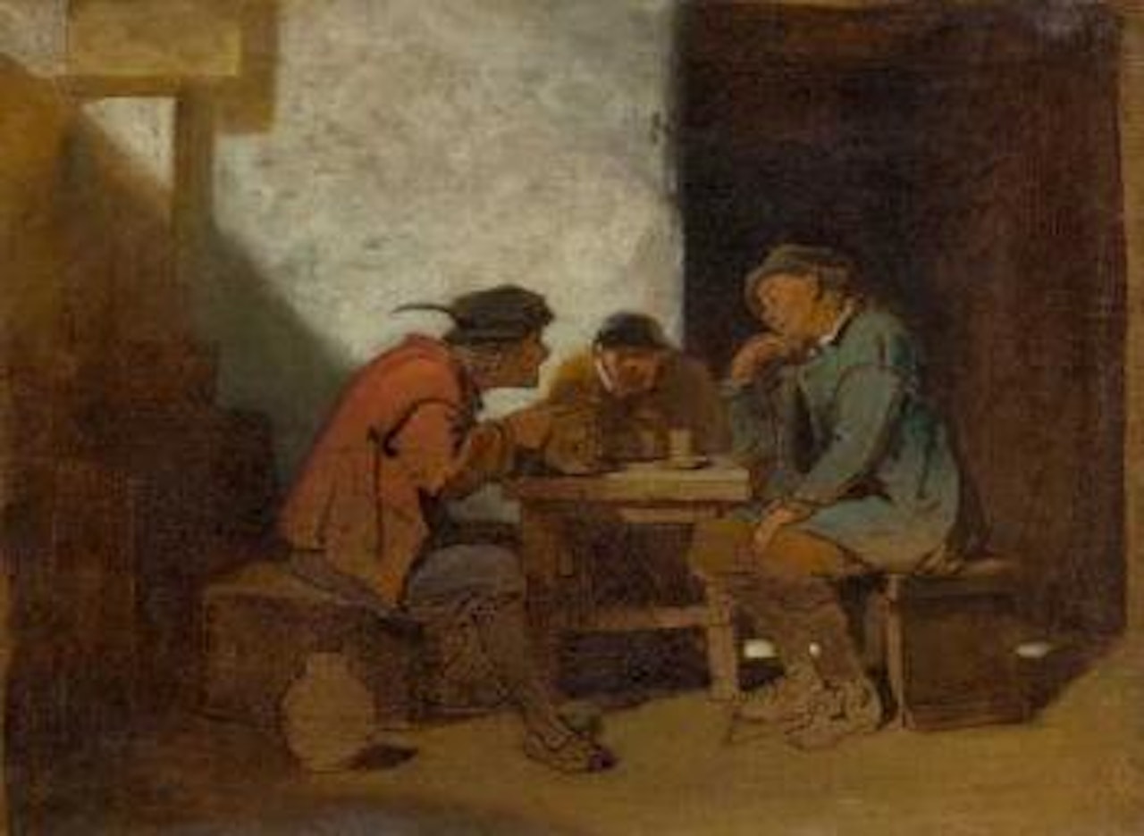 Three Gentlemen in a Tavern by Carl Spitzweg