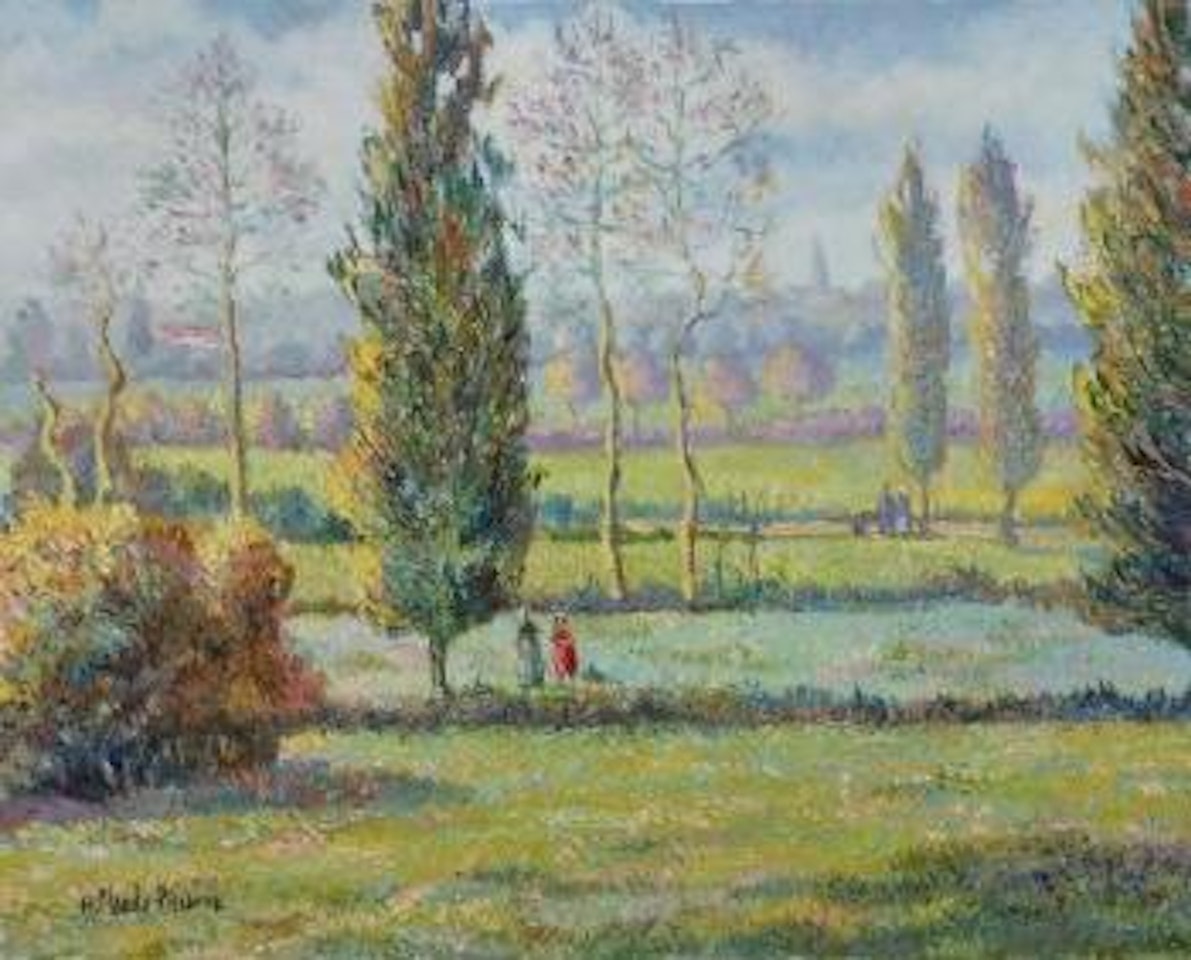 Peupliers en Vexin by Camille Pissarro