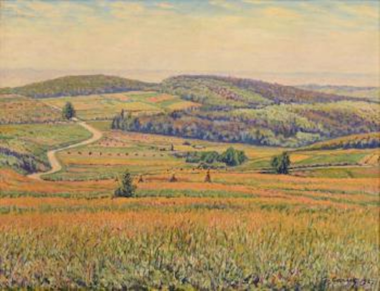 Chemin dans la vallée by Gustave Cariot