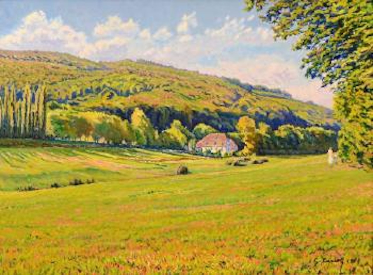 Promenade vers la maison by Gustave Cariot