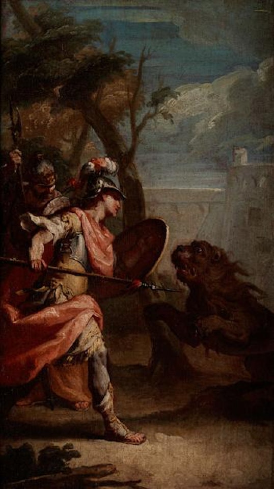 Löwenjagd by Venetian School
