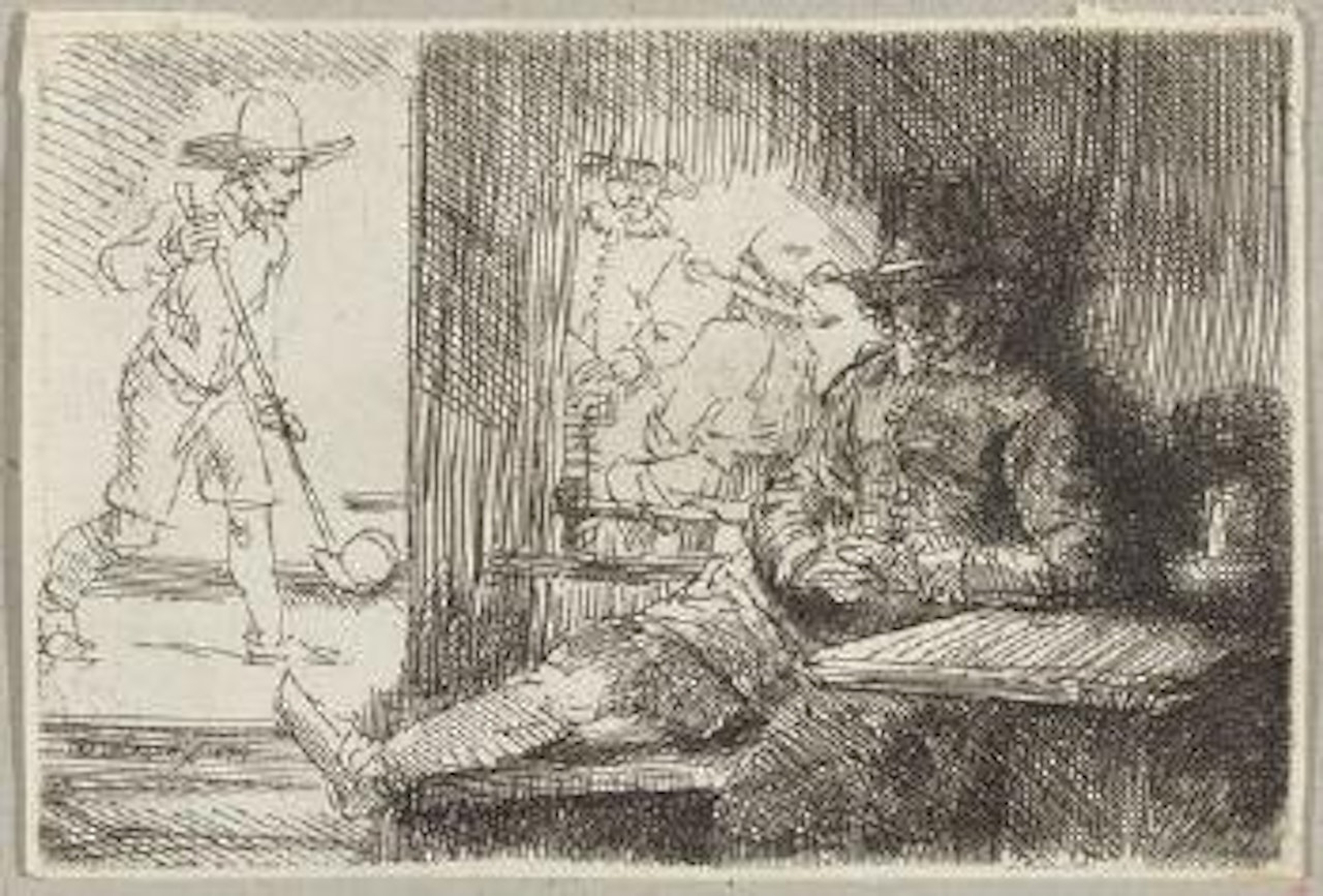The Golf-Playerq by Attributed to Rembrandt Harmensz van Rijn