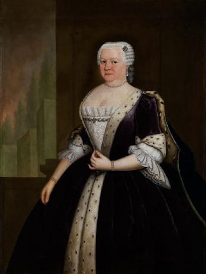 Portrait Herzogin Charlotte Amalie Antonie von Mecklenburg-Strelitz, geb. Prinzessin von Schwarzburg-Sondershausen (1681-1751) by German School