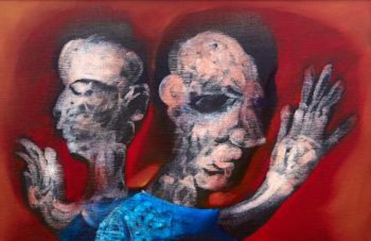 Two Figures by Charles Blackman