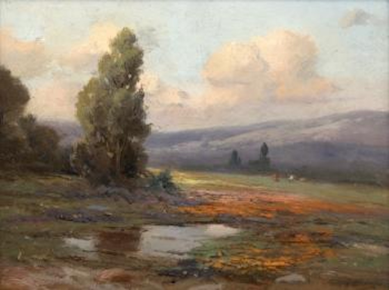 Cows in a wildflower landscape by Angel Espoy