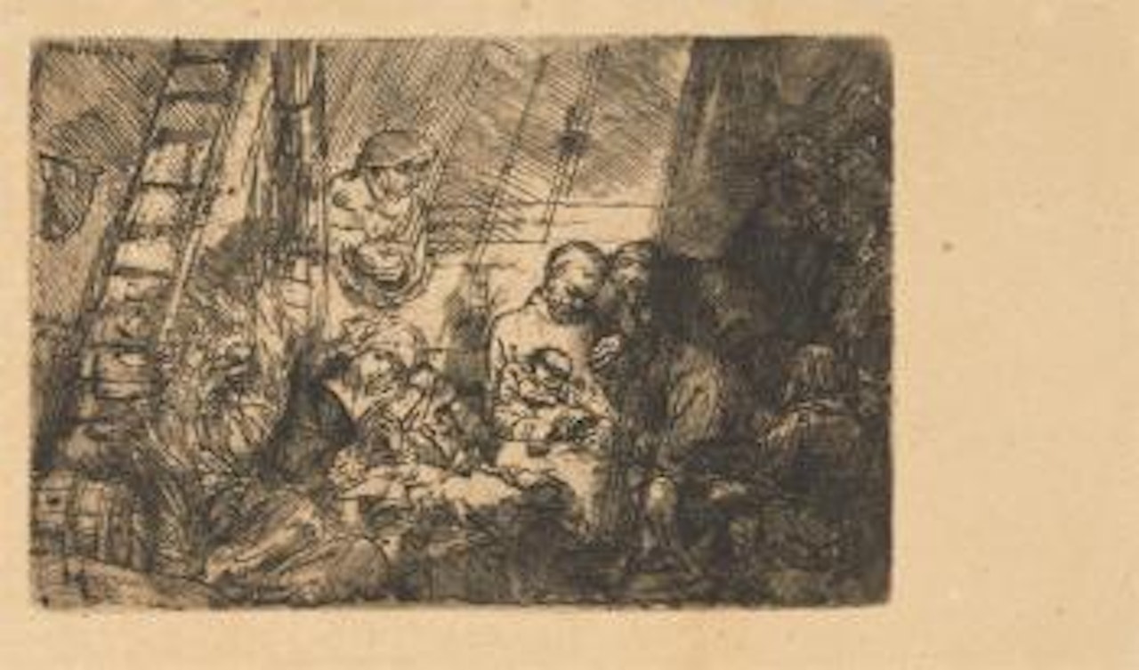 Die Beschneidung im Stall by Attributed to Rembrandt Harmensz van Rijn